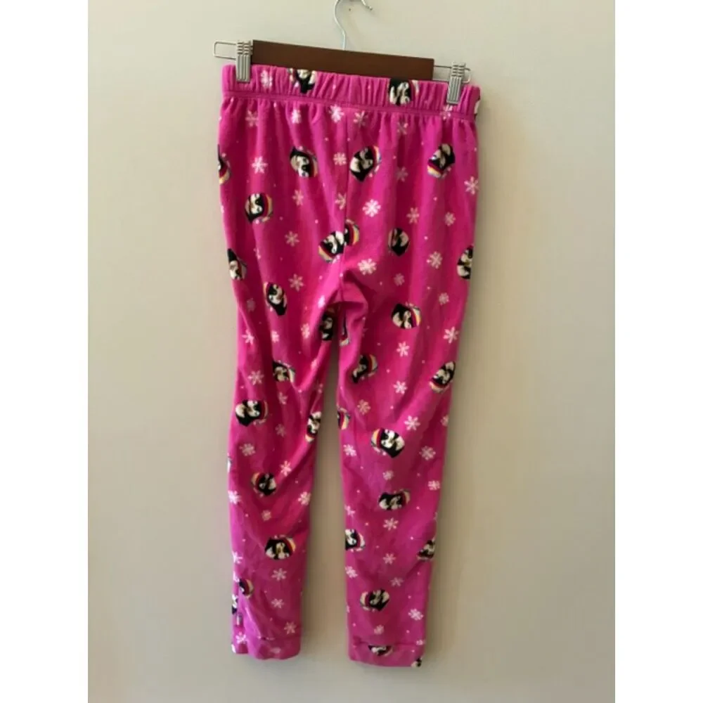 Lands' End Kids Penguin Fleece Pajama Set | Size 14 | EUC
